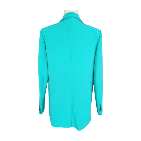 NWT The Kooples Green Crepe Double Button Suit Jacket Size FR42/US10 - Picture 8 of 14